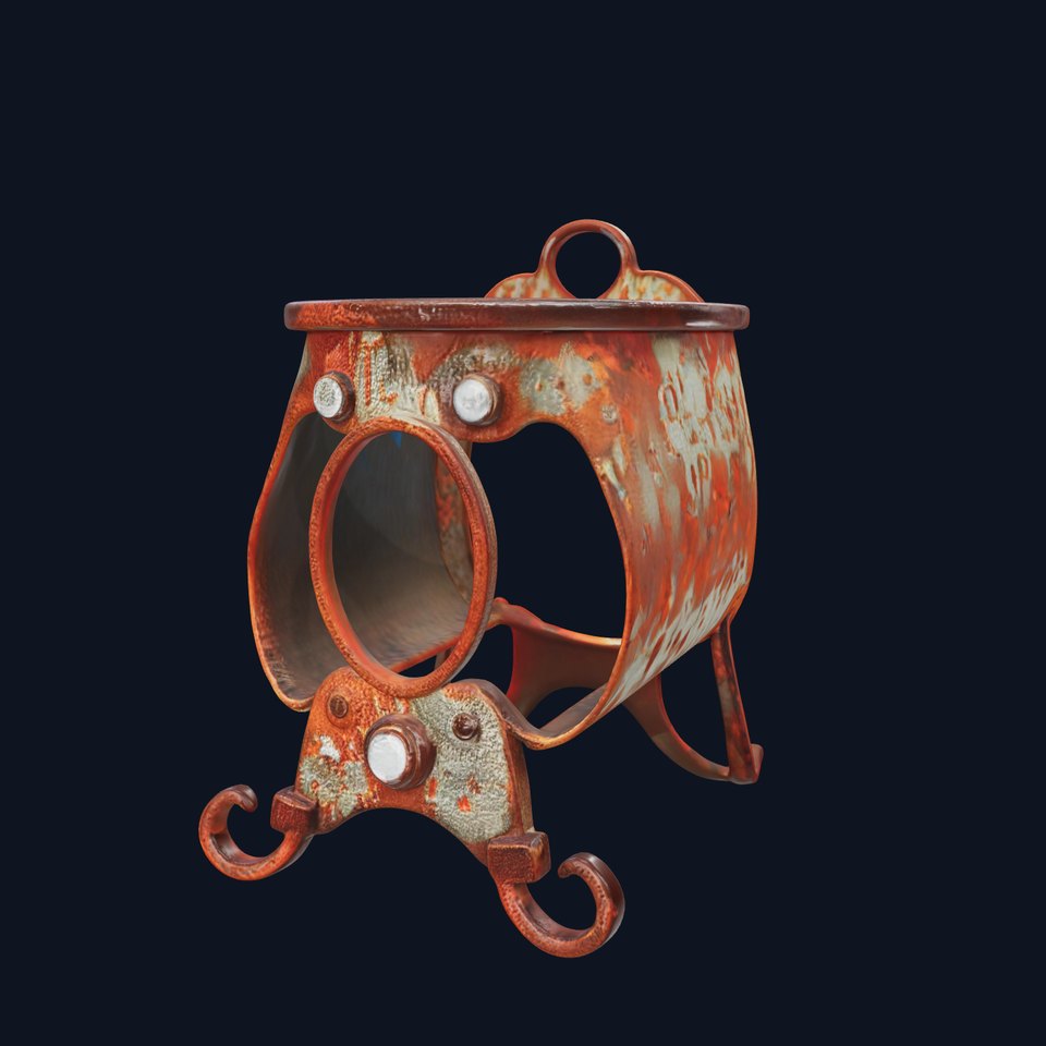 Rustic Metal Stove Model Pack