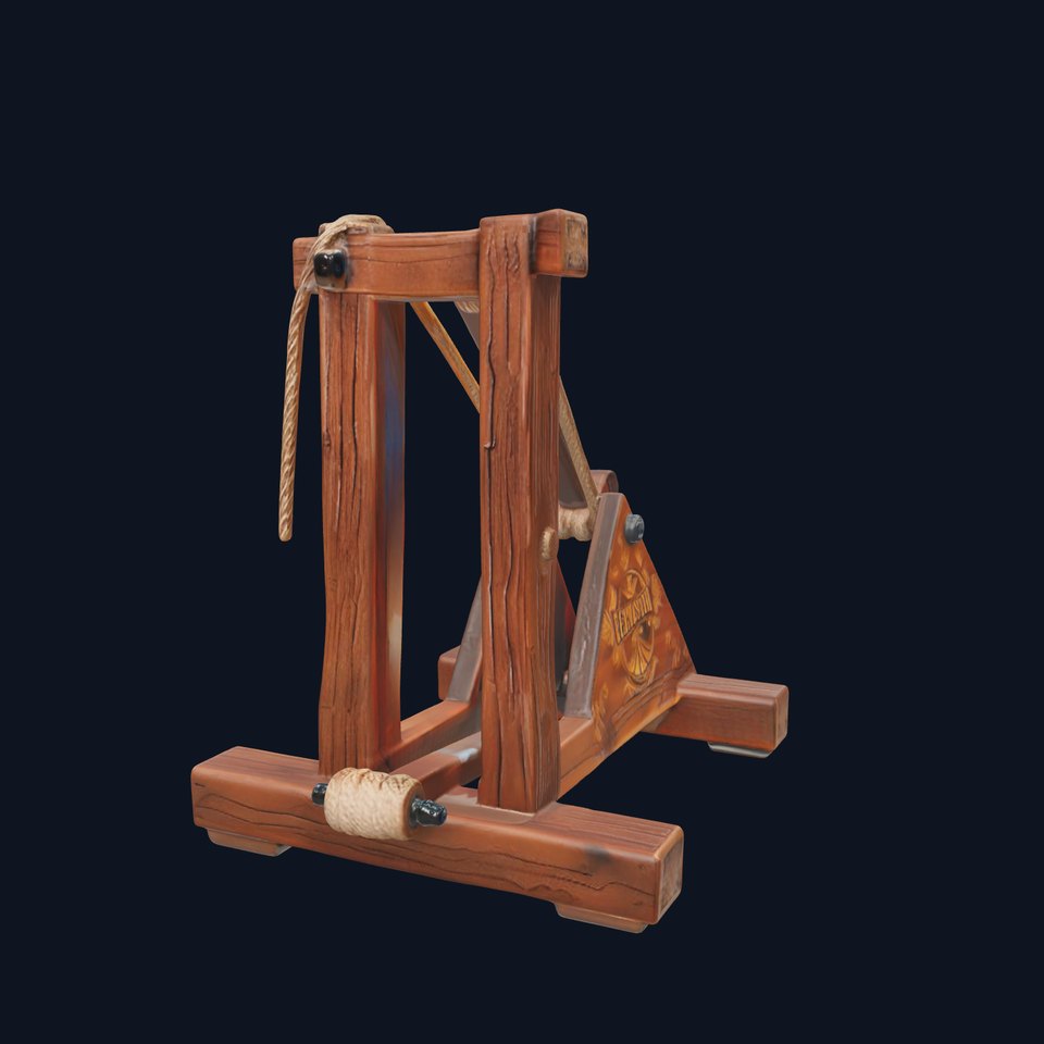 Medieval Catapult Wooden Model Pack viewer poster