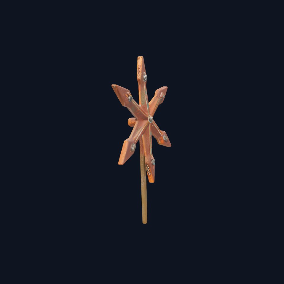 Rustic Star Spike Model Pack for D Applications