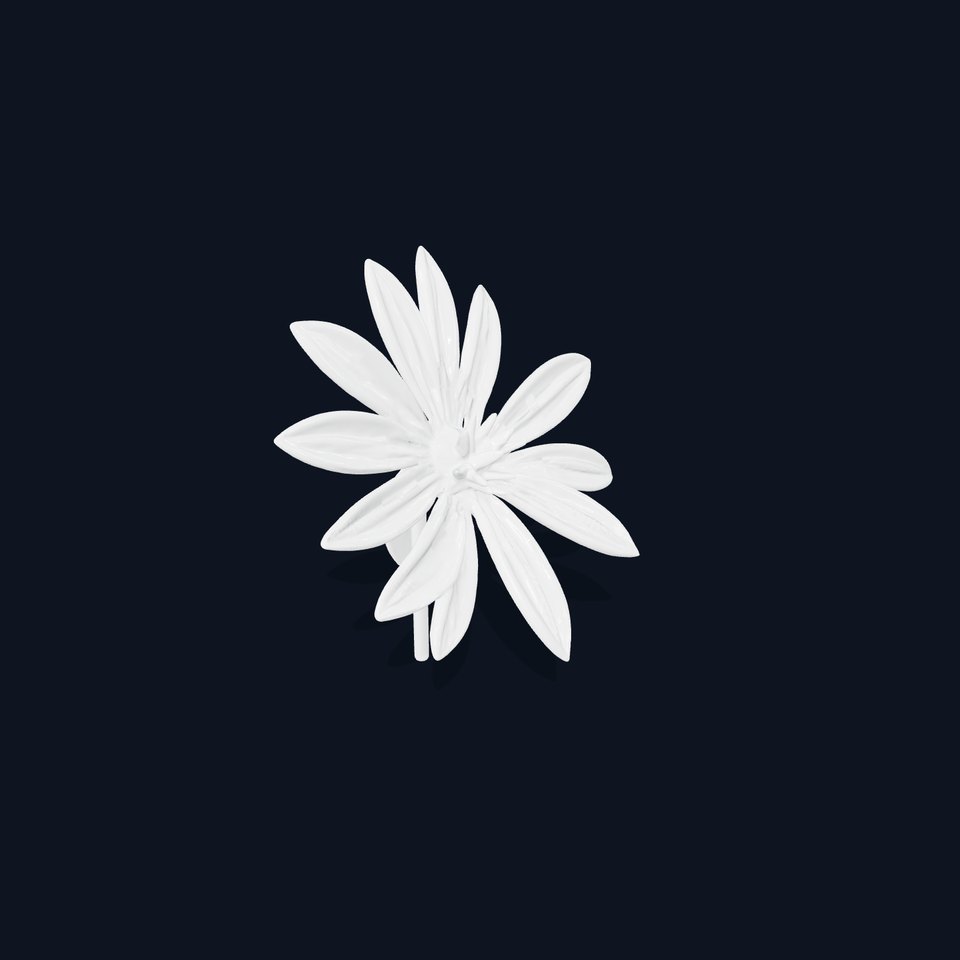 Metallic Flower Sculpture Model Pack