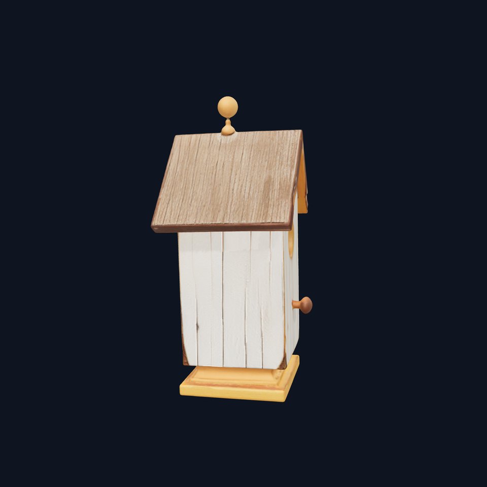 Rustic Birdhouse Model Pack with Detailed Textures