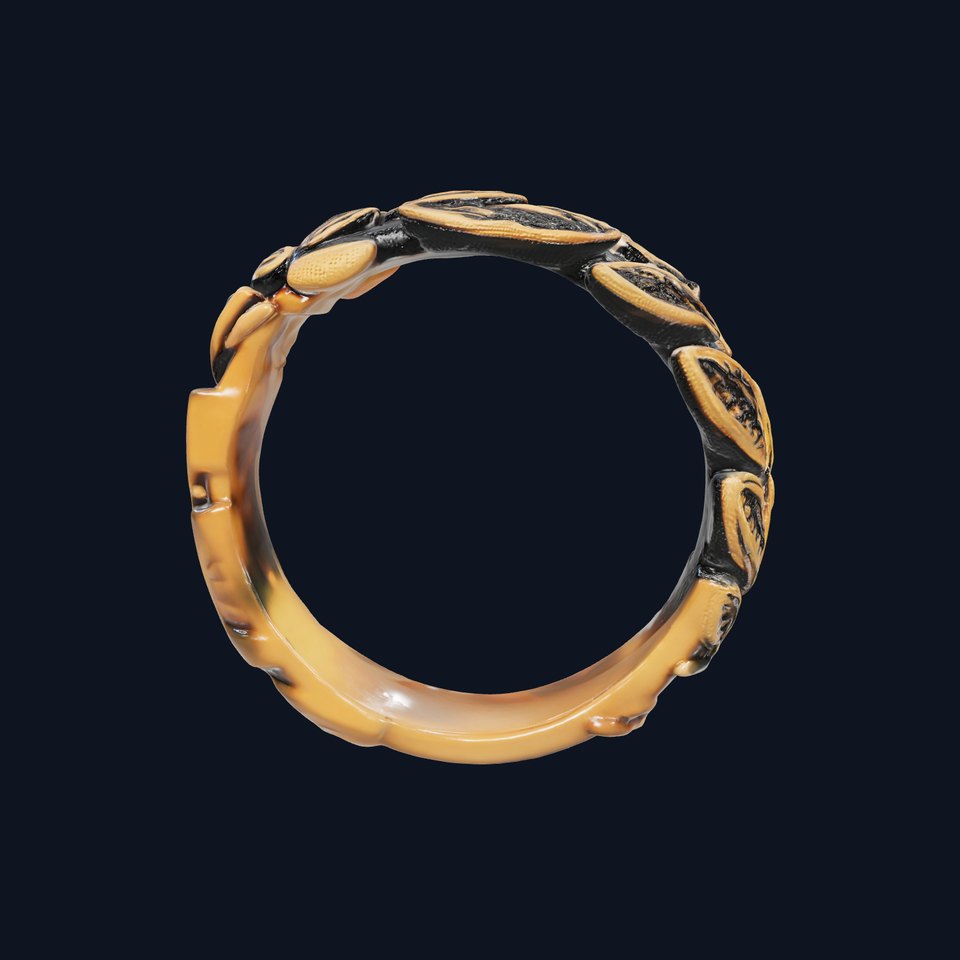 Laurel Leaf Ring Model Pack