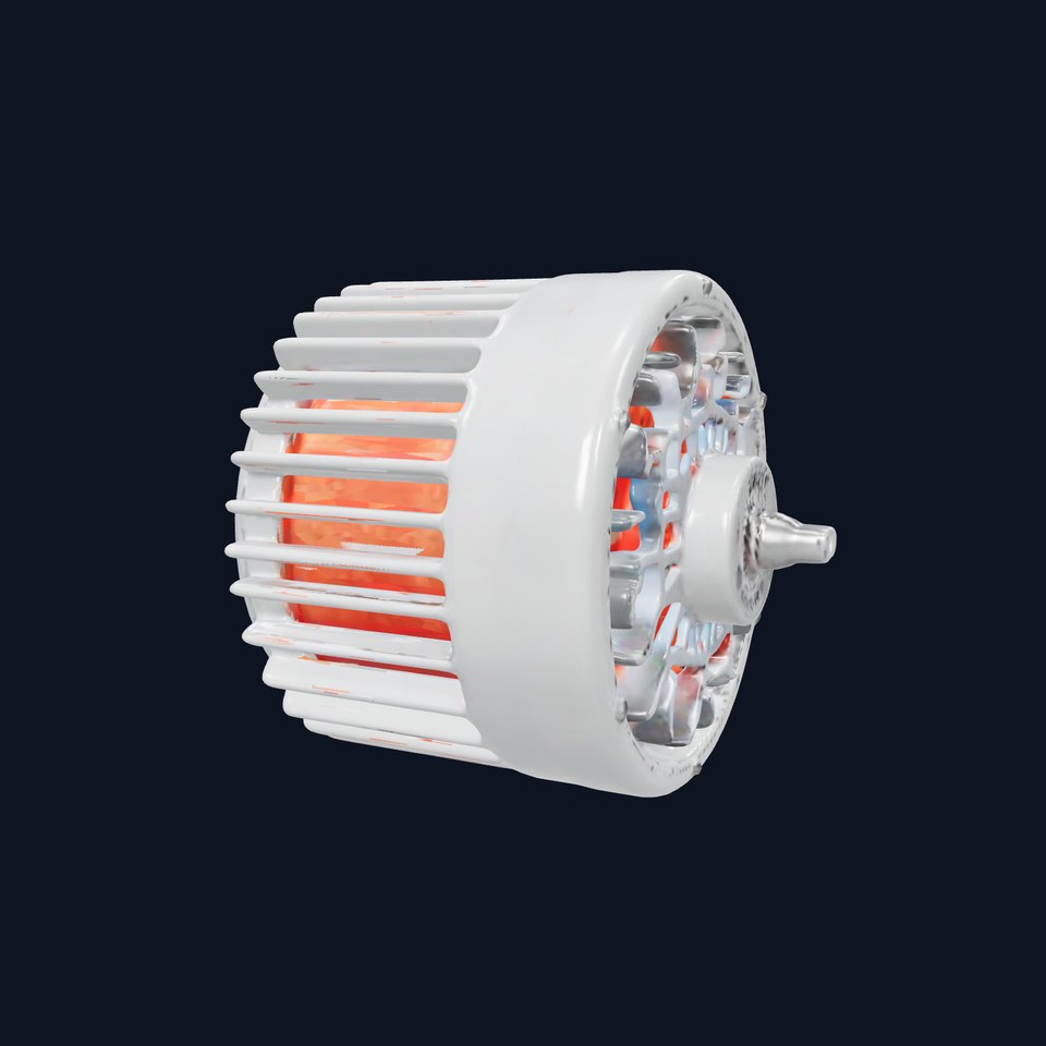 Electric Motor Model Pack with Detailed Components