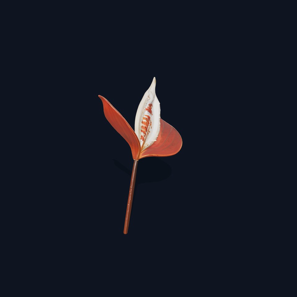 Exotic Metal Leaf Sculpture Model Pack