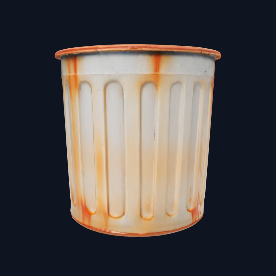 Metal Trash Can Model Pack for Game and Environment Design
