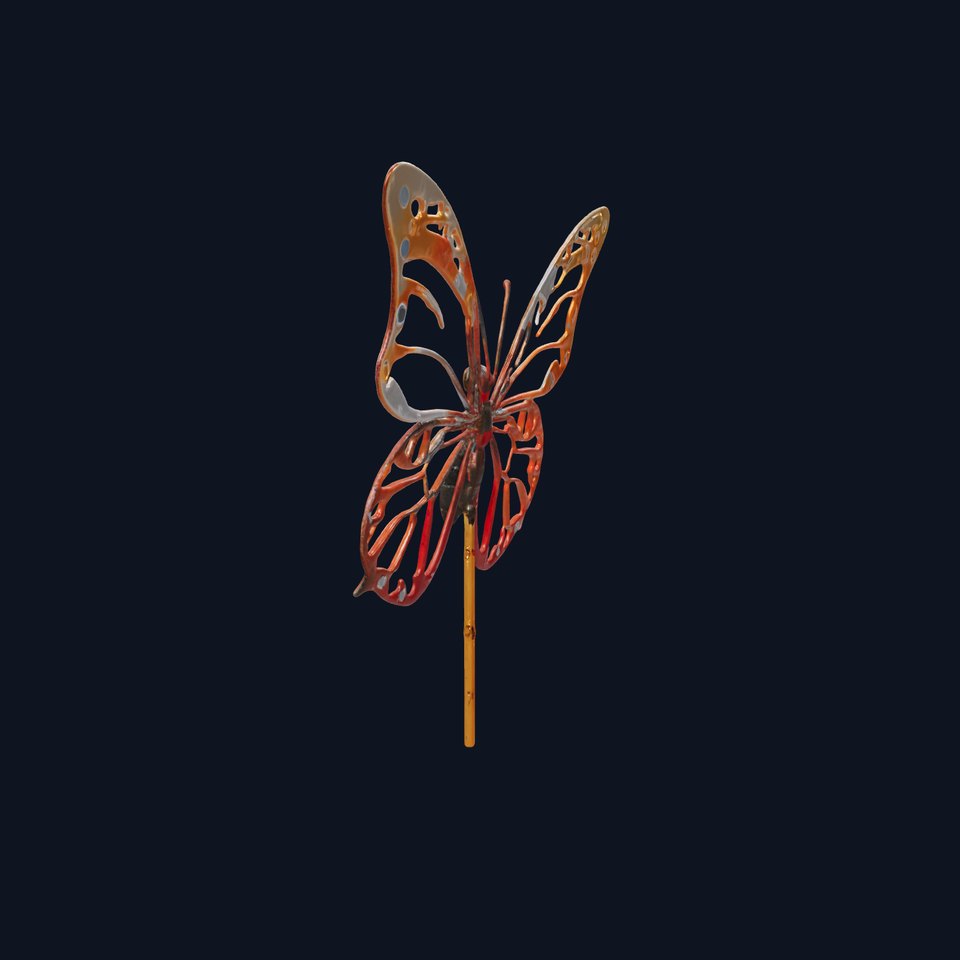 Butterfly Garden Ornament D Model Pack