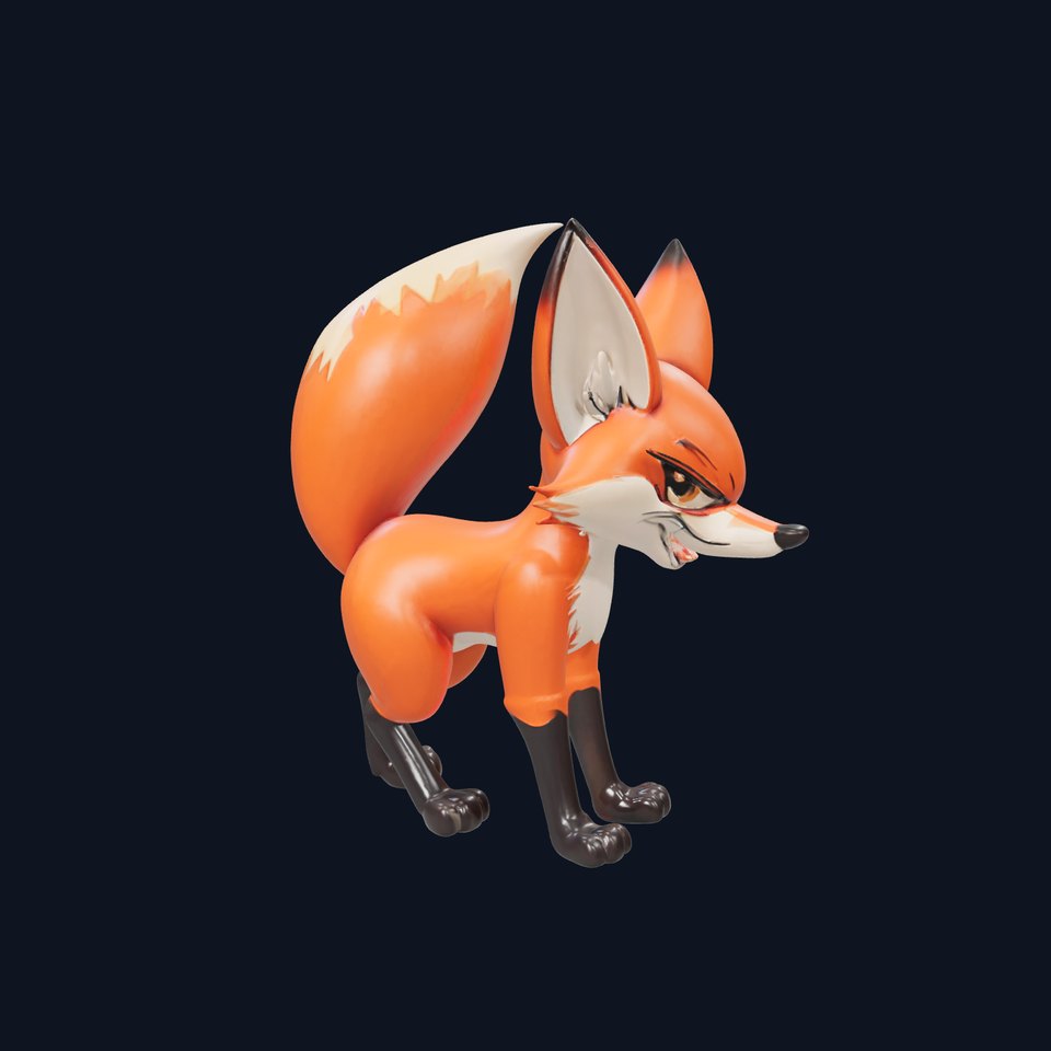 Cartoon Fox Character Model Pack