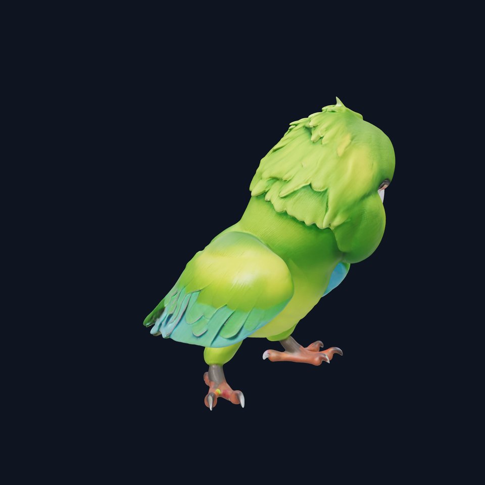 Vibrant Parrot Model Pack for Animation and Games