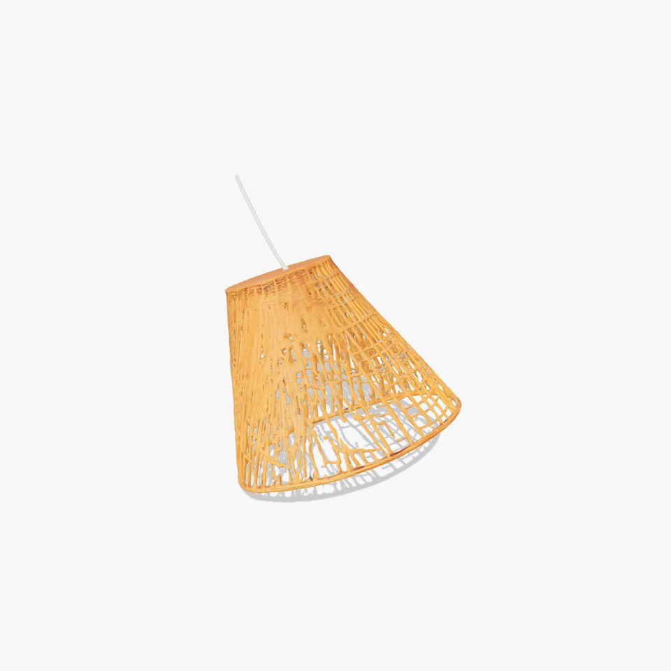 Modern Rattan Lamp Shade Model Pack