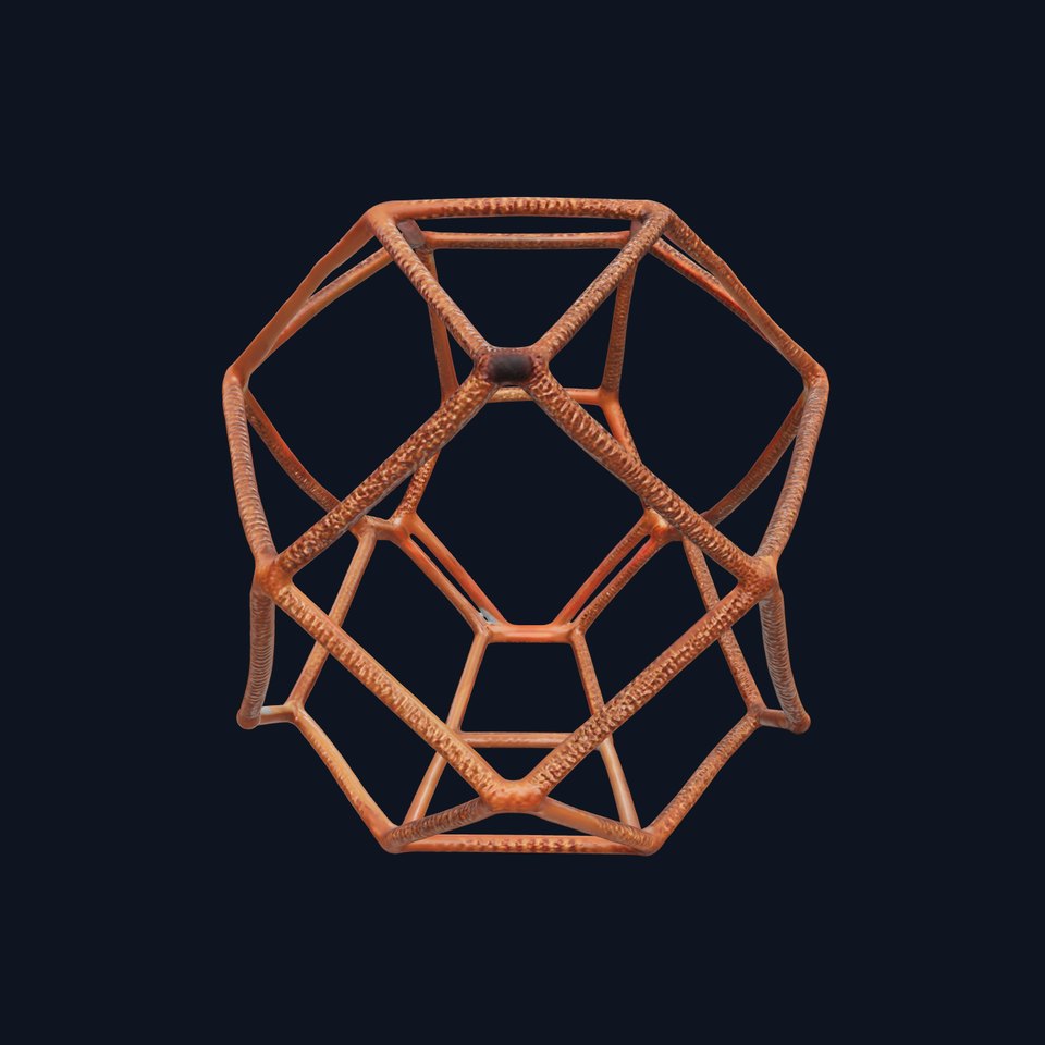 Geometric Wireframe Sculptural Model Pack