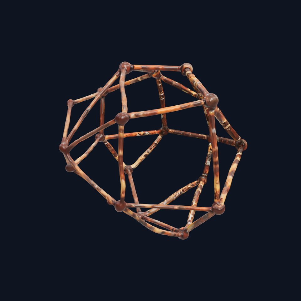 Geometric Metal Framework Model Pack