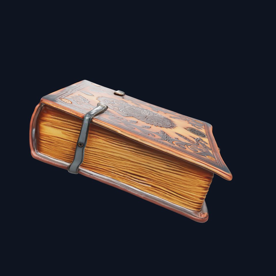 Ornate Medieval Book D Model Pack