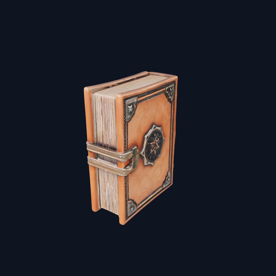 Antique Leather Bound Book Model Pack