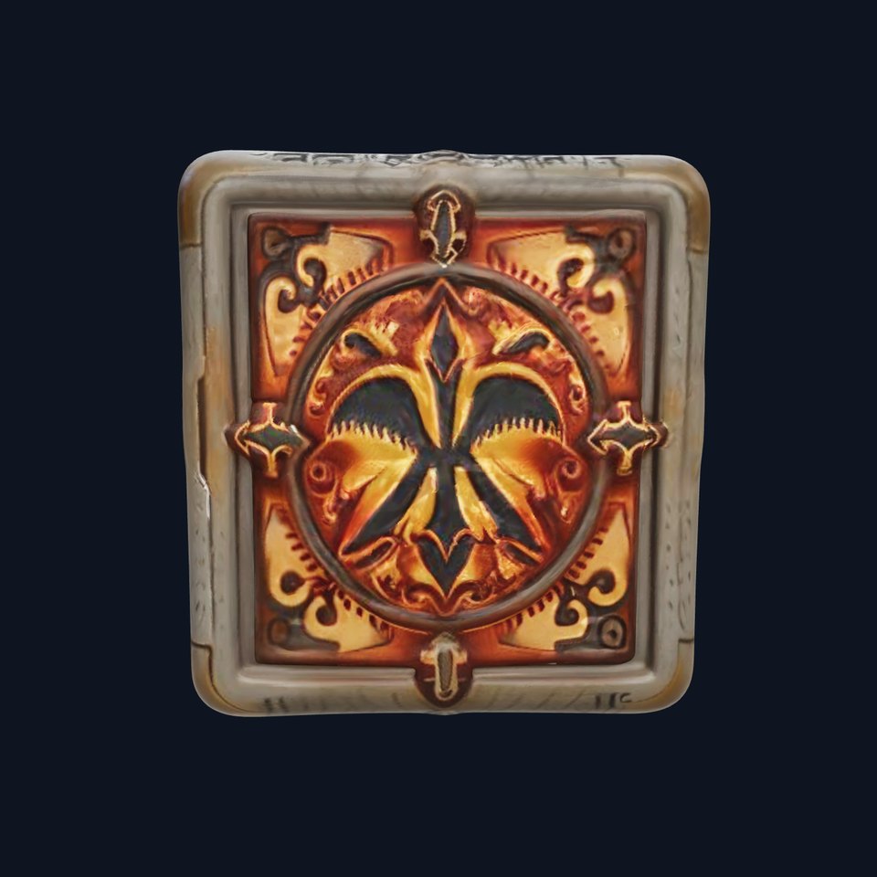 Ornate Decorative Cube Model Pack