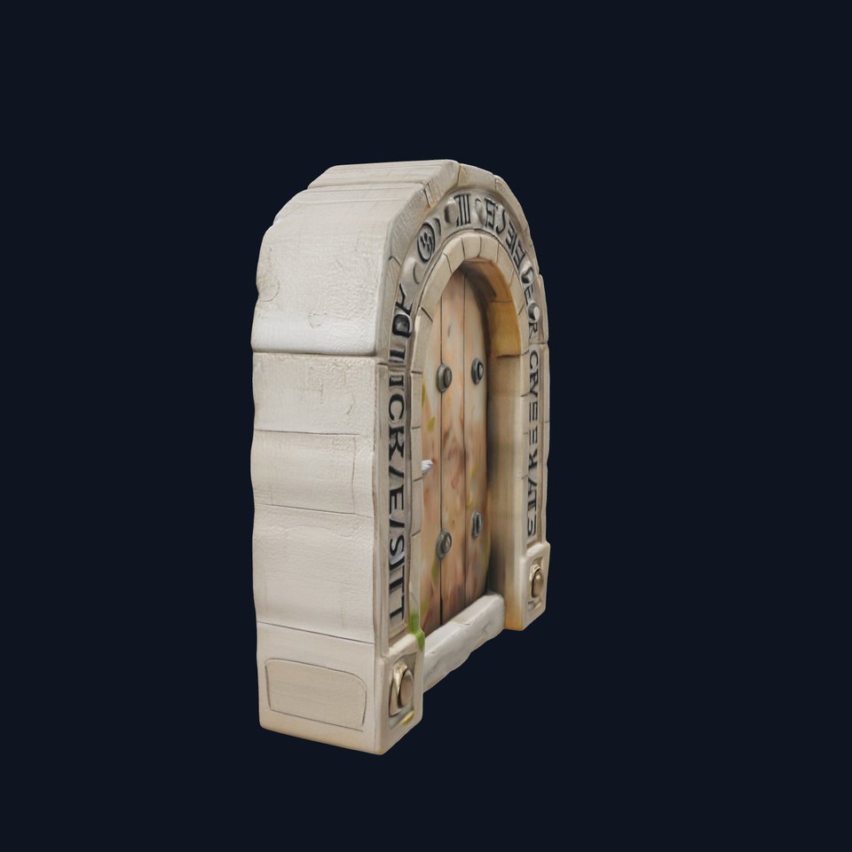 Fantasy Stone Door Model Pack viewer poster