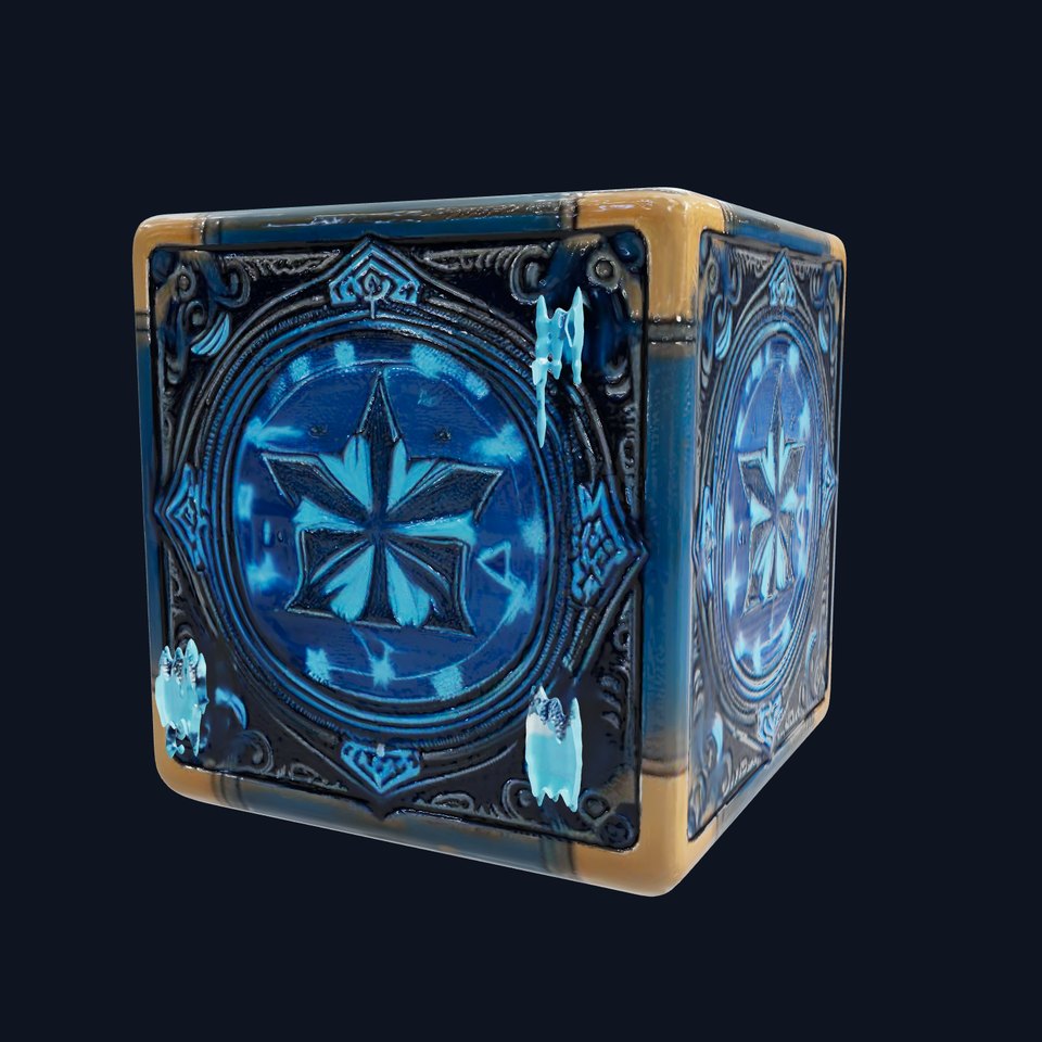 Ornate Mystical Cube Model Pack