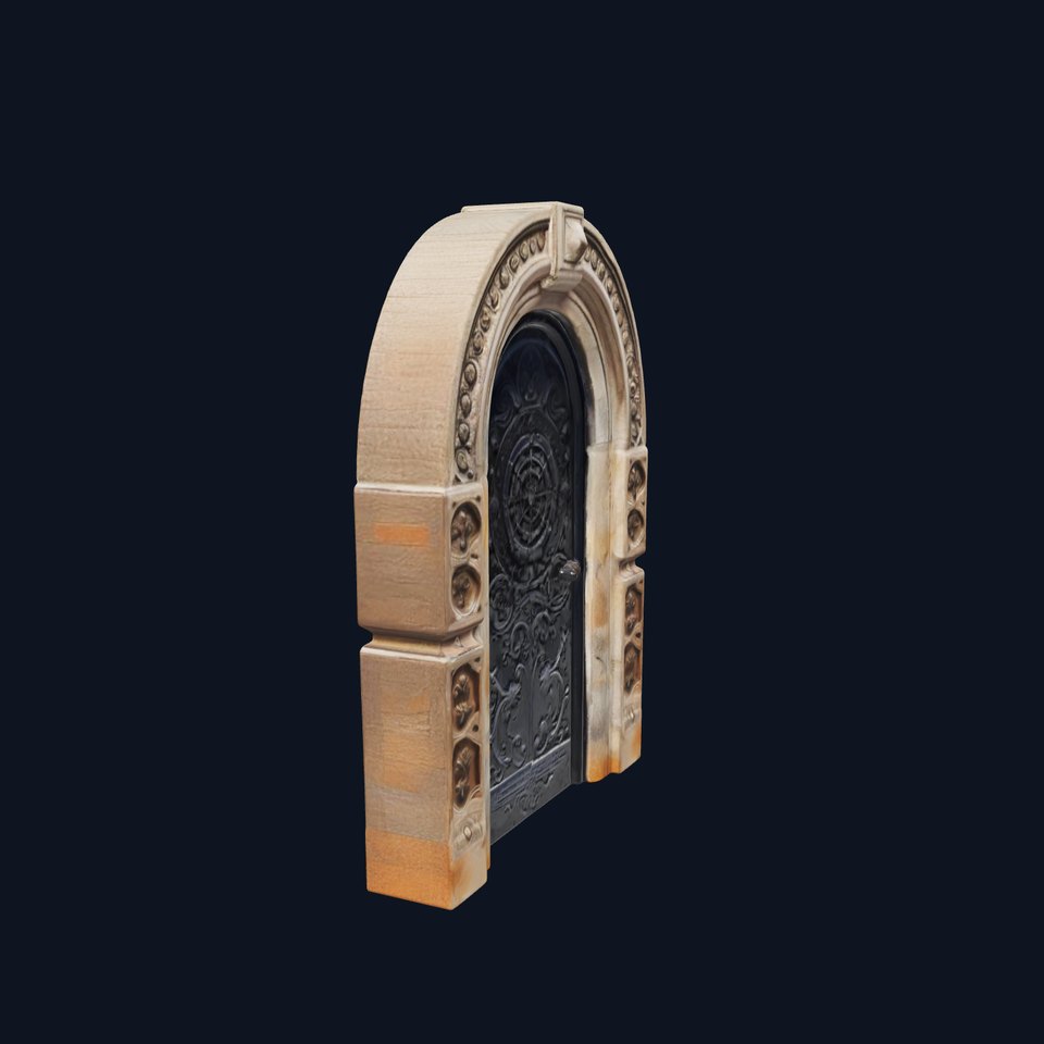 Gothic Arched Door Model Pack