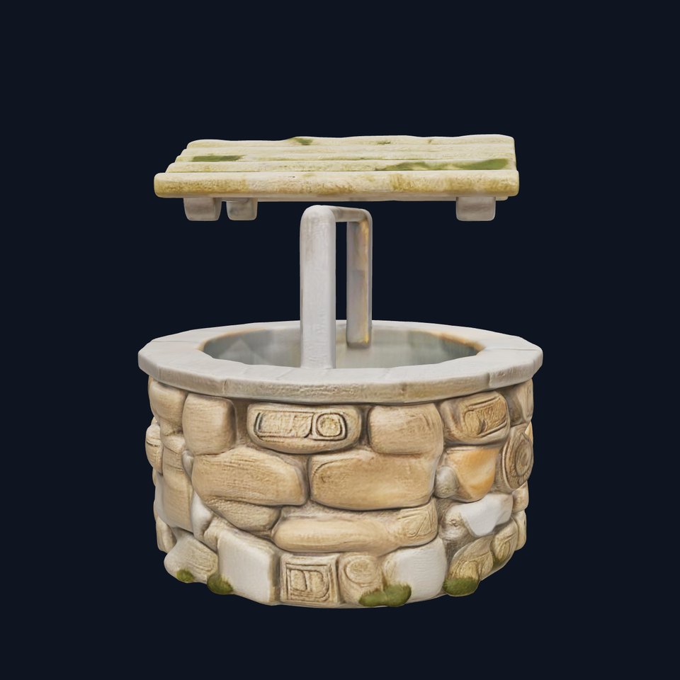 Stone Water Well Model Pack with PBR Textures