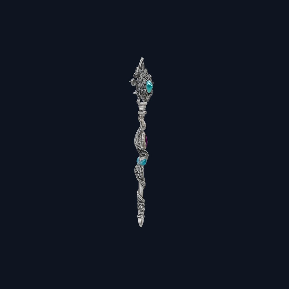 Mystic Scepter with Gemstones model pack