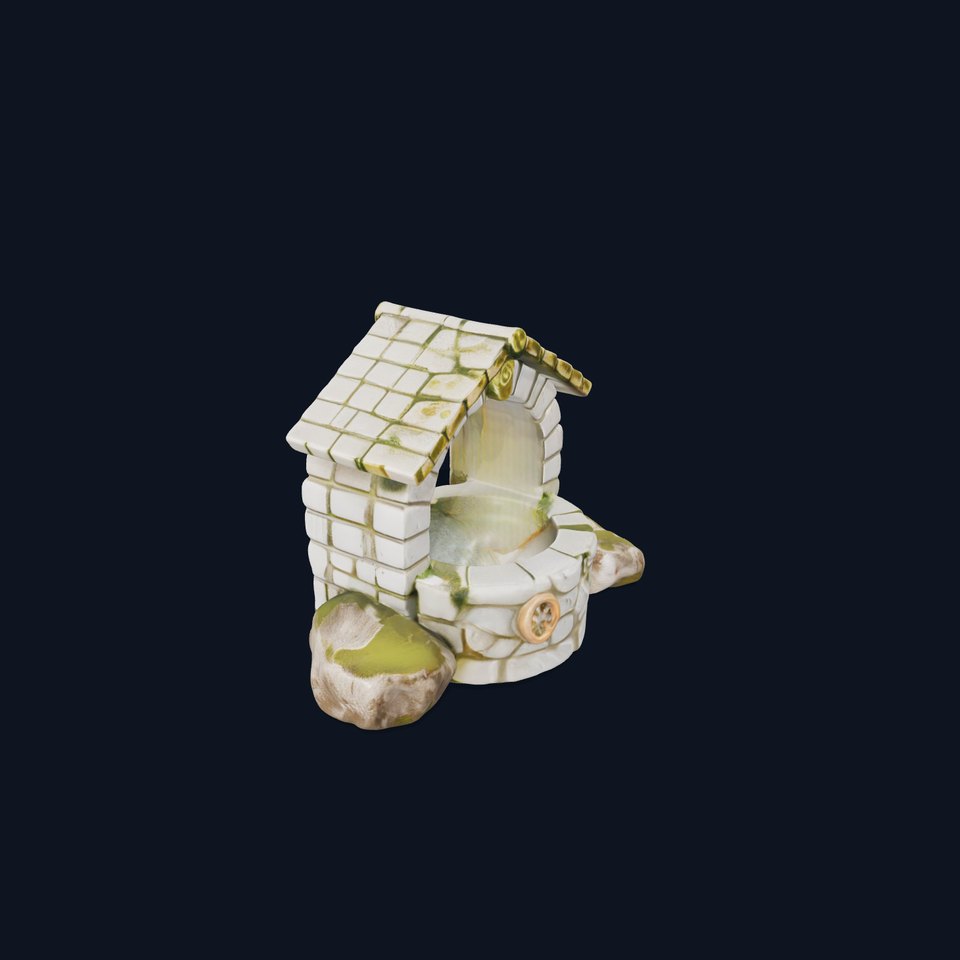 Stone Wishing Well D Model Pack viewer poster