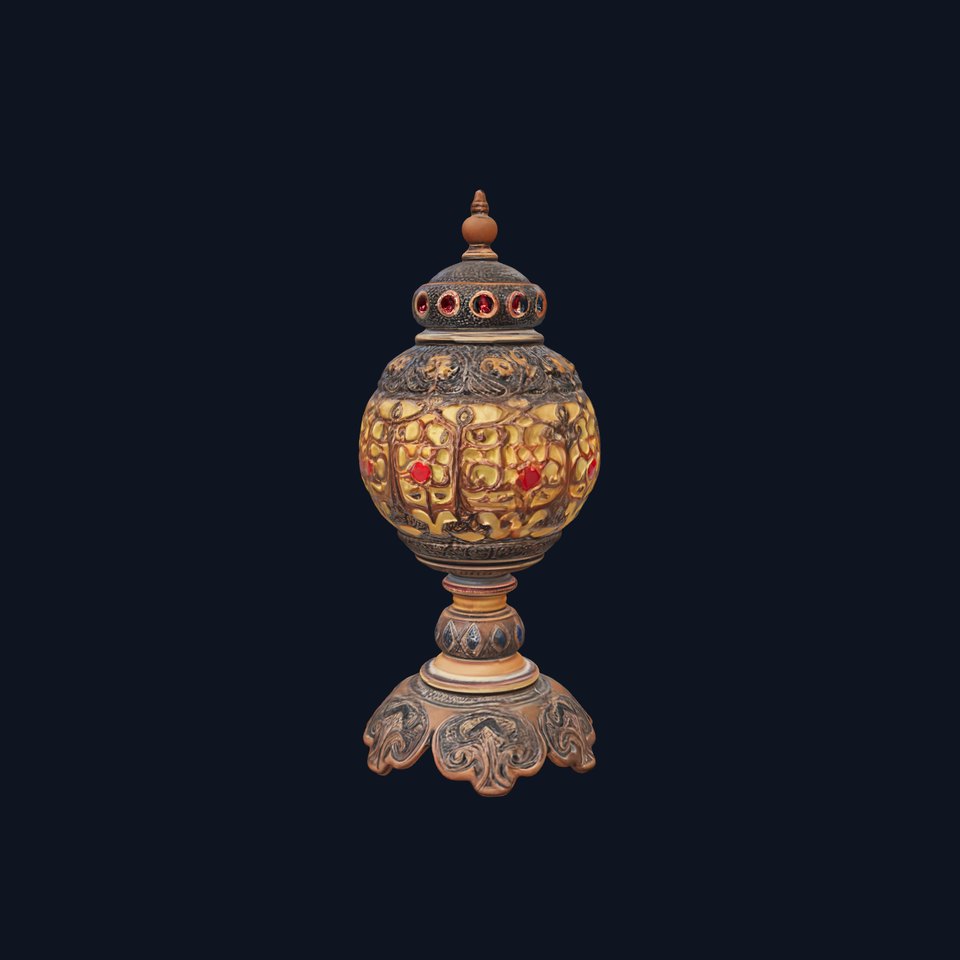 Ornate Vintage Lantern D Model Pack