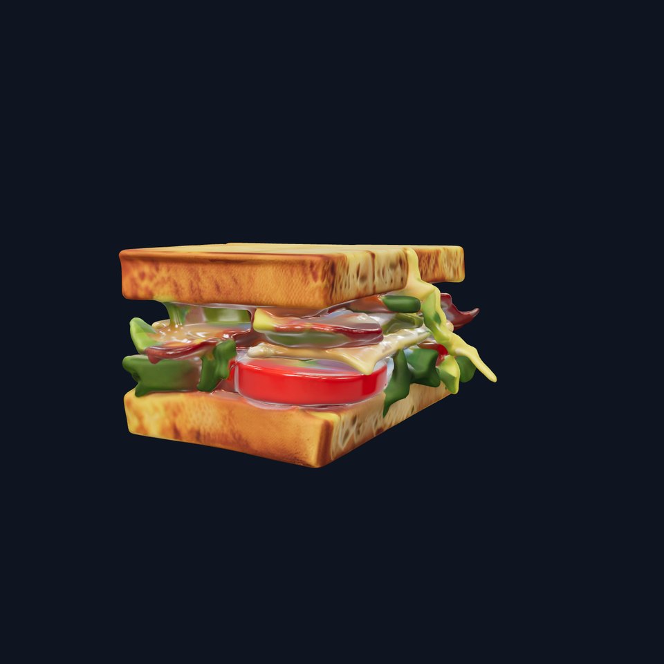 Delicious Sandwich Model Pack with Realistic Ingredients viewer poster