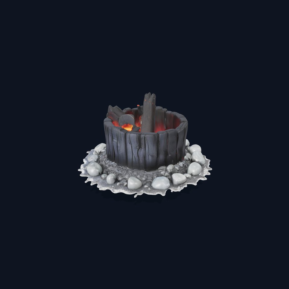 Campfire and Logs Model Pack for Realistic Virtual Environments viewer poster