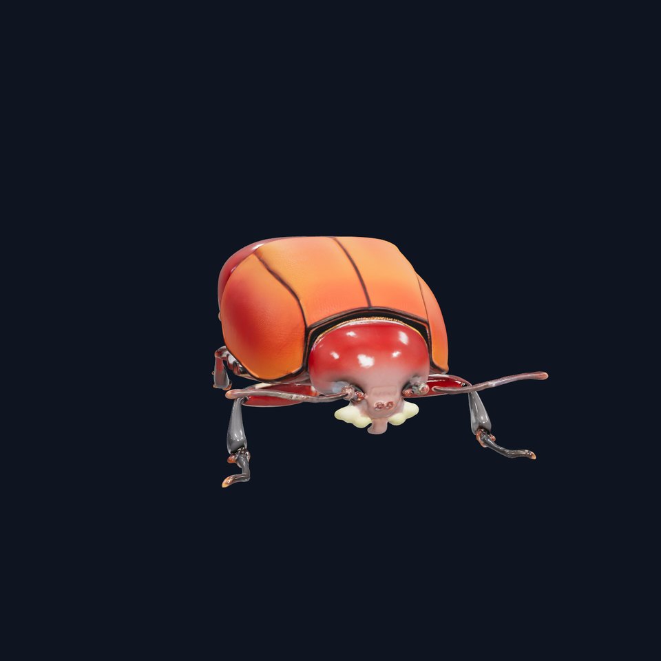 Beetle Insect Model Pack with PBR Textures