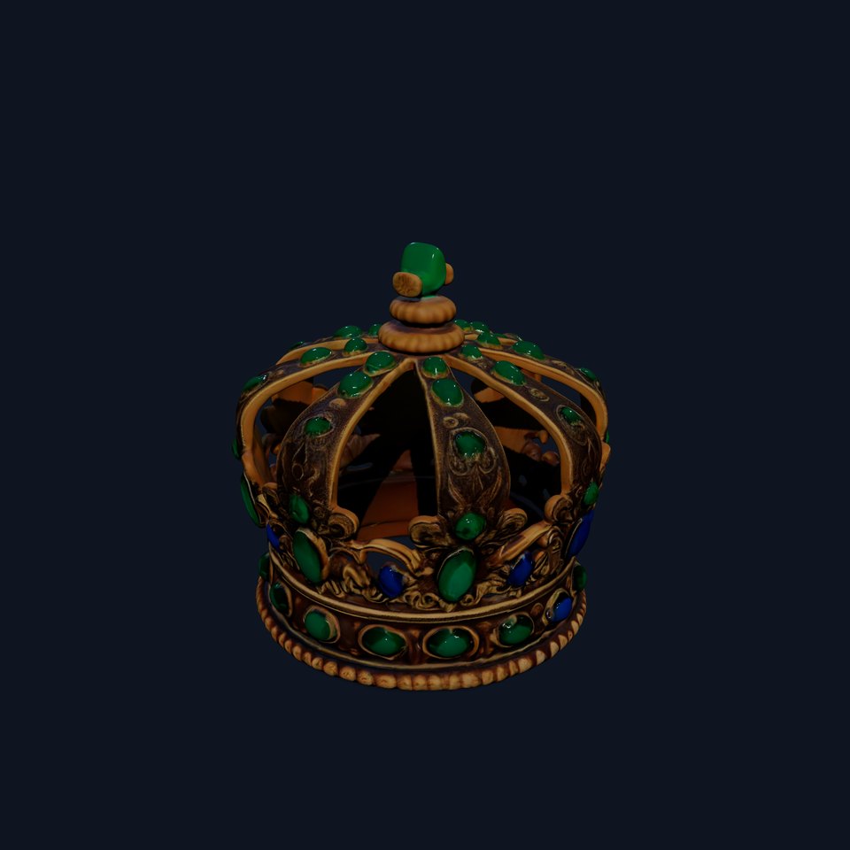 Royal Crown D Model Pack with Gemstone Details viewer poster