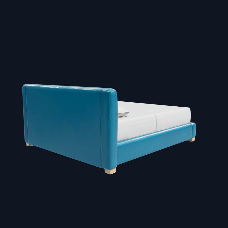 Modern Upholstered Bed Frame Model Pack