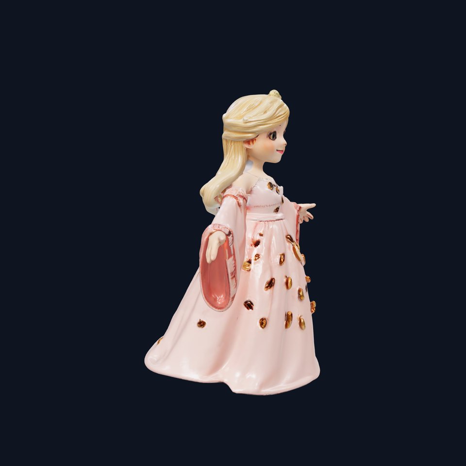 Princess Character Model Rigged and Animated