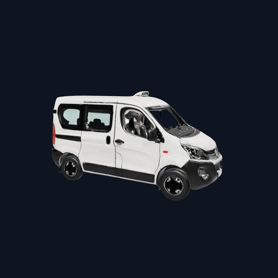 Detailed Urban Taxi Van Model Pack for Realistic Simulations