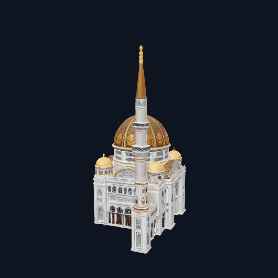 Ornate Mosque Architecture Model Pack