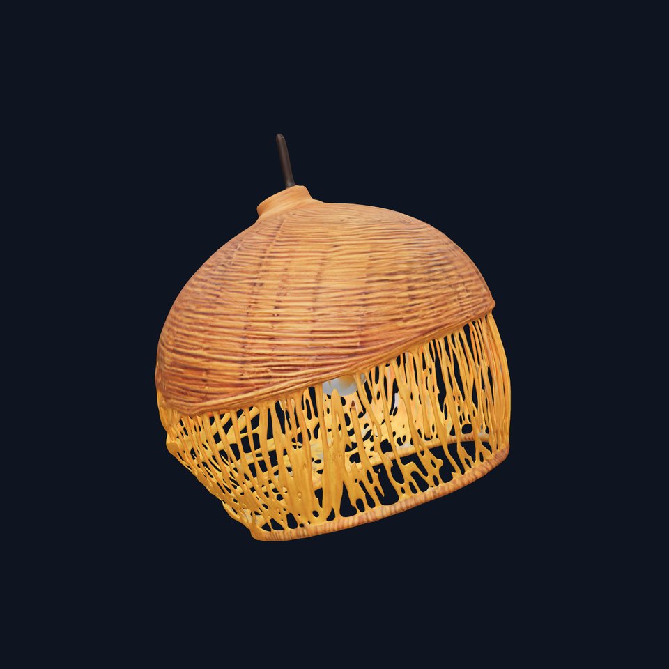 Woven Rattan Lamp Shade Model Pack viewer poster