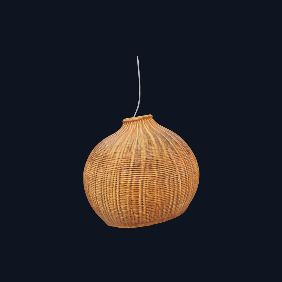 Wicker Pendant Lamp Model Pack