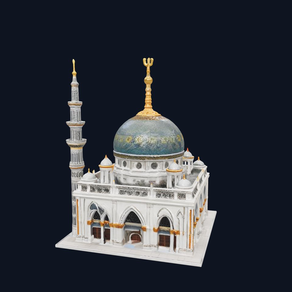 Ornate Mosque Architecture Model Pack