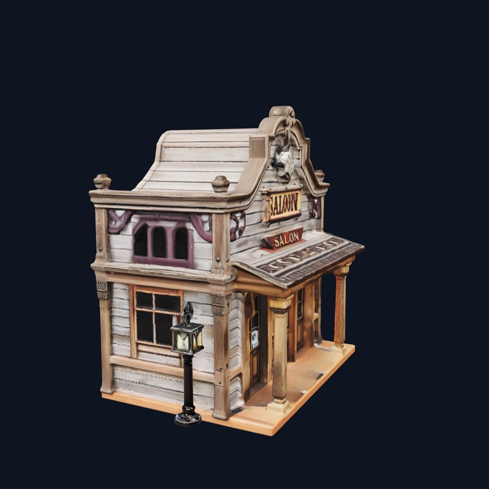Western Saloon Building Model Pack