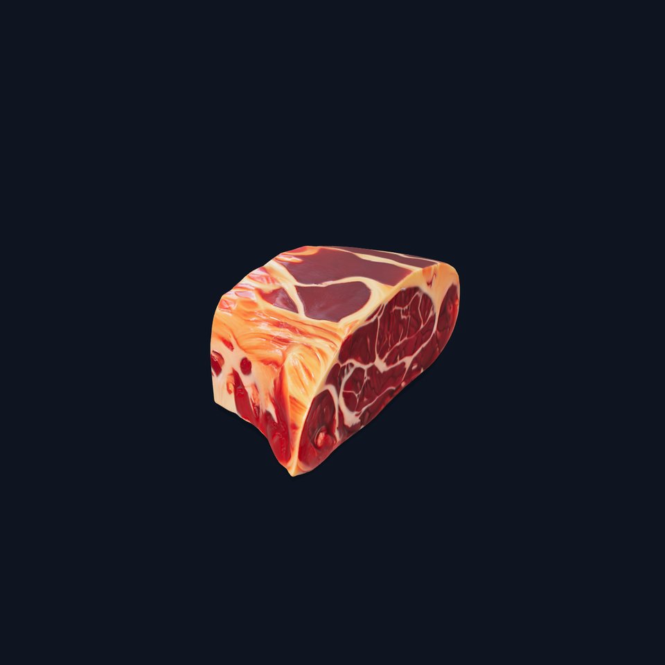 Realistic Steak D model pack