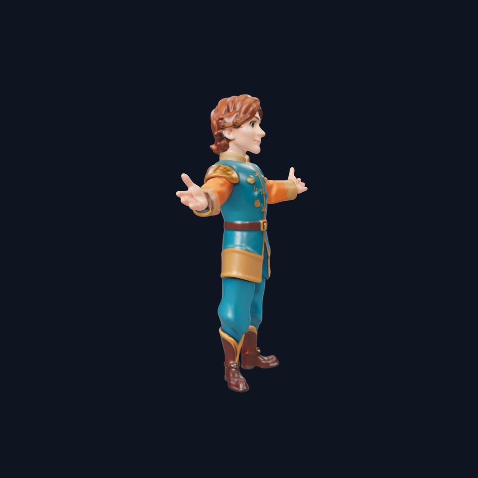 Charming Medieval Aristocrat Rigged and Animated D Character Model