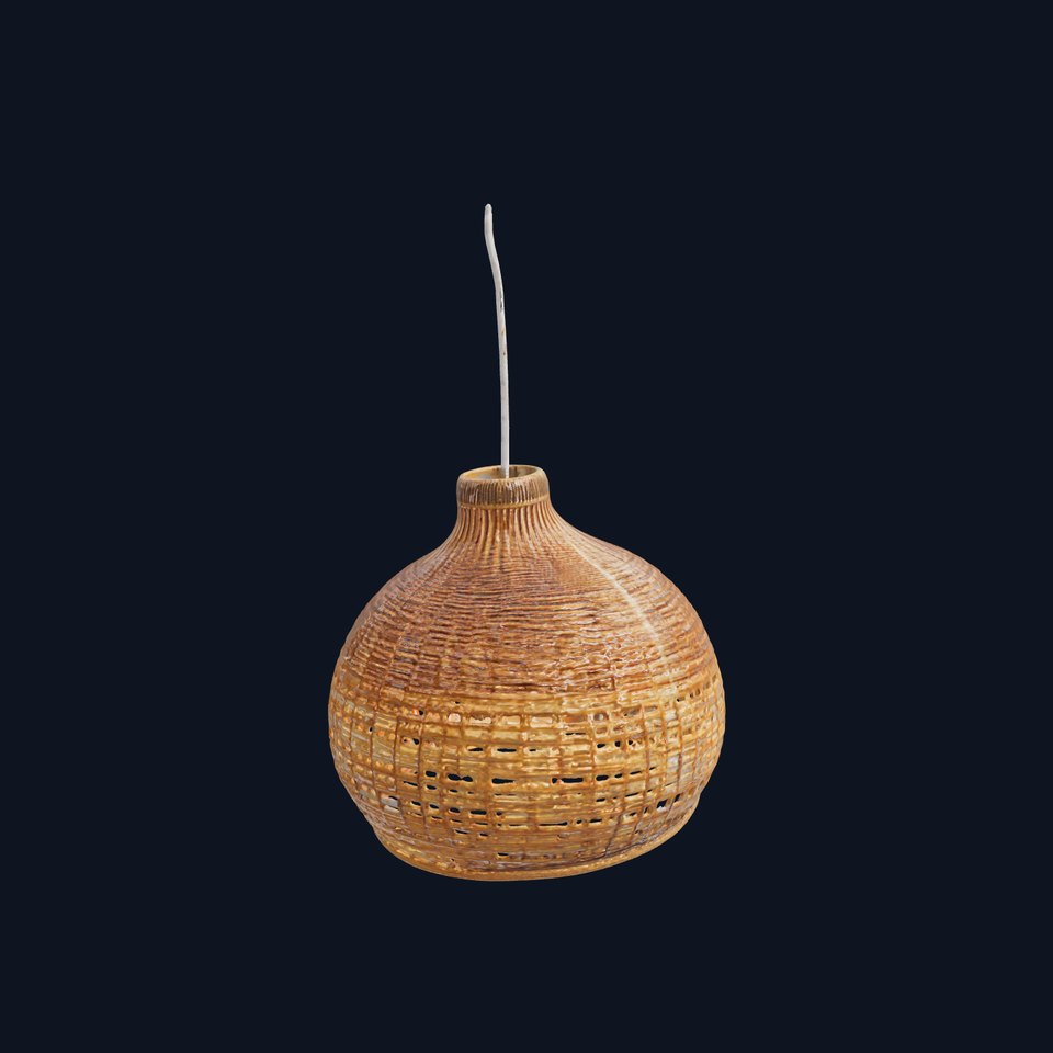 Decorative Wicker Lamp Shade Model Pack