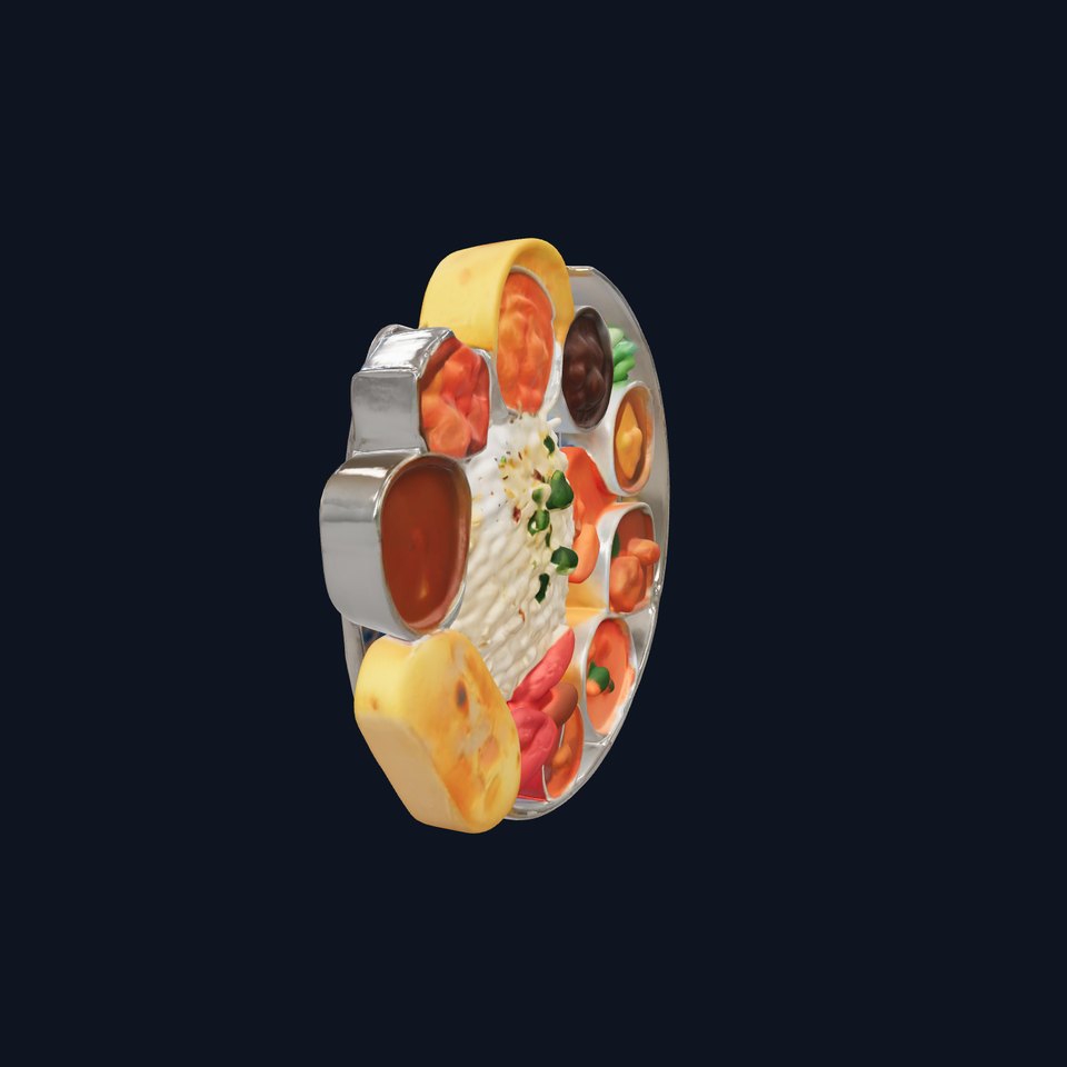 Traditional Indian Thali Model Pack viewer poster