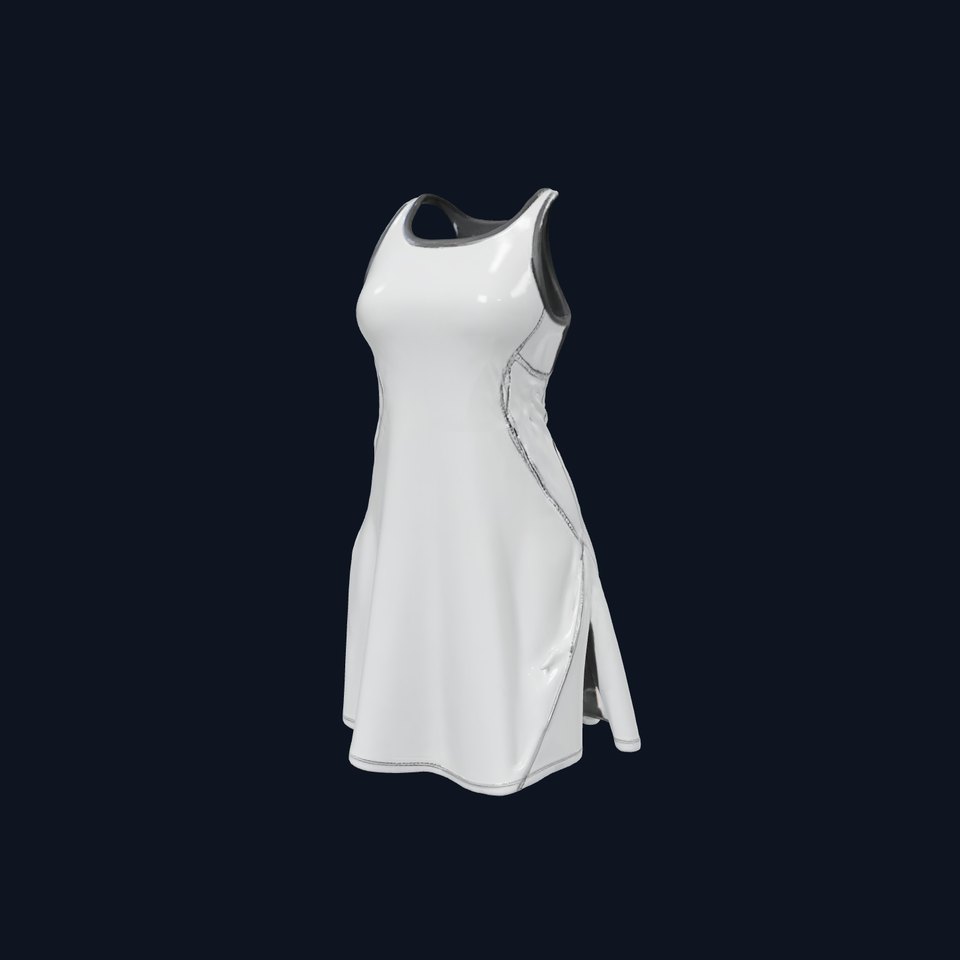 Stylish Athletic Dress D Model Pack