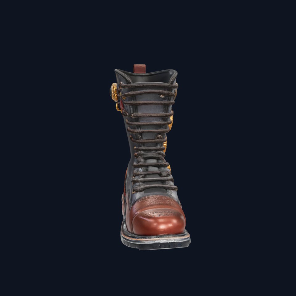 Steampunk Boot with Gears Model Pack
