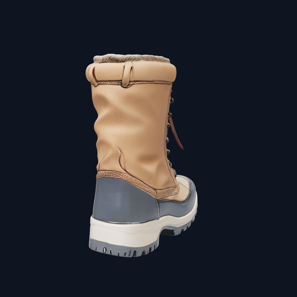 Winter Boot Model Pack with Fur Lining