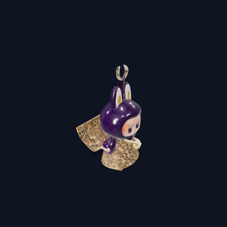 Purple Monster Keychain Model Pack for Games and Animation