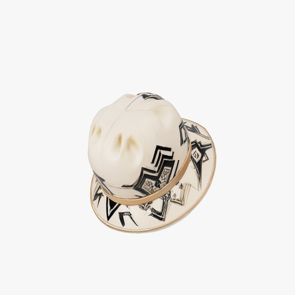 Stylish Patterned Hat Model Pack