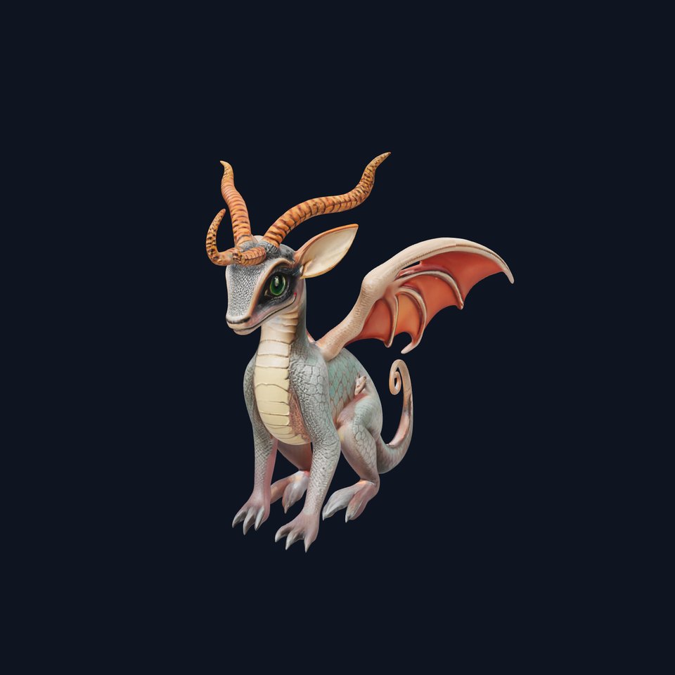 Dragon Creature Model Pack with PBR Textures