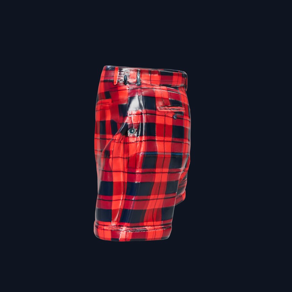 Plaid Shorts Model Pack with Detailed Textures