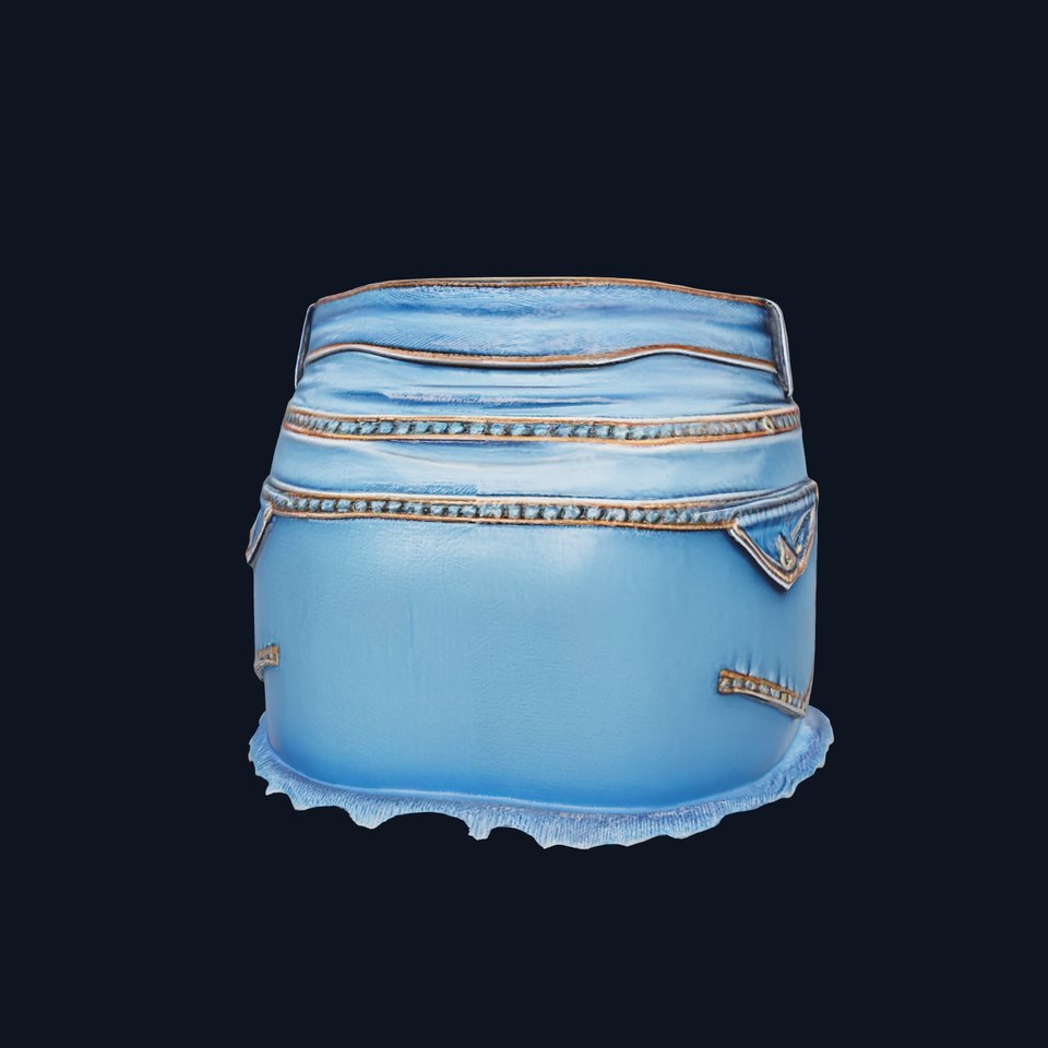 Denim Shorts Model Pack with PBR Textures