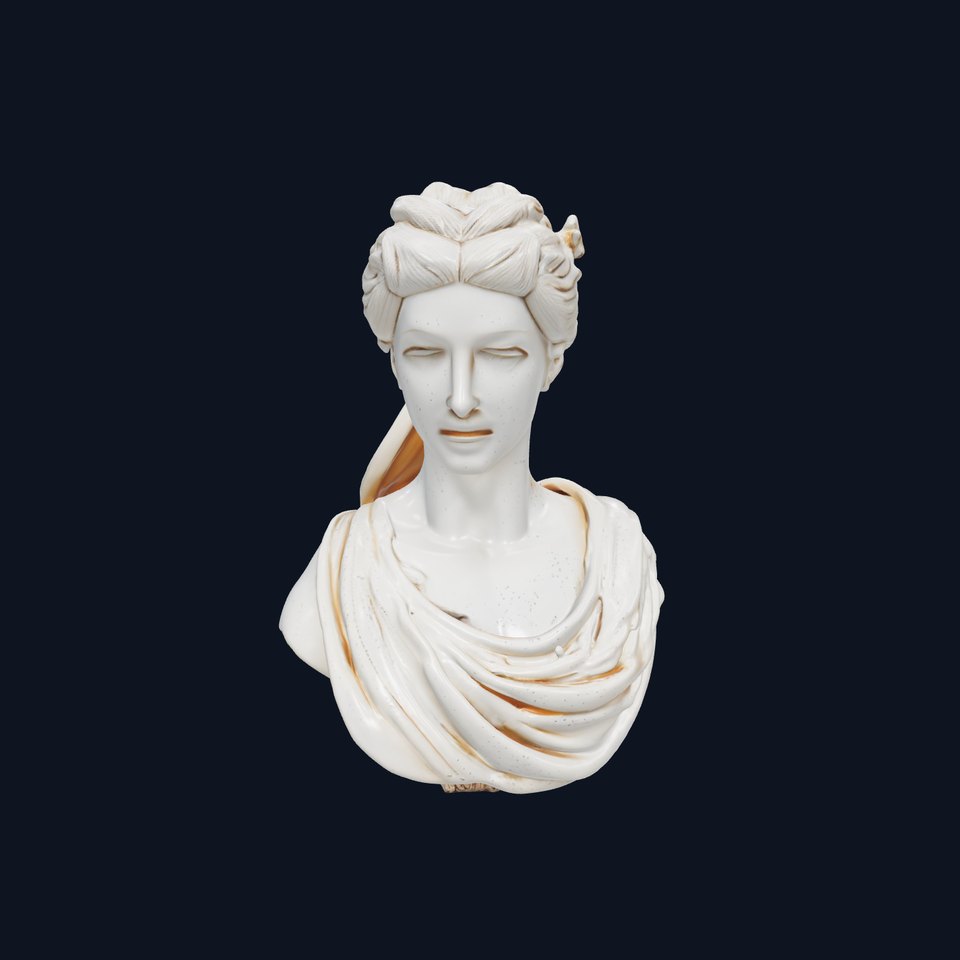Classical Female Bust Sculpture D Model Pack